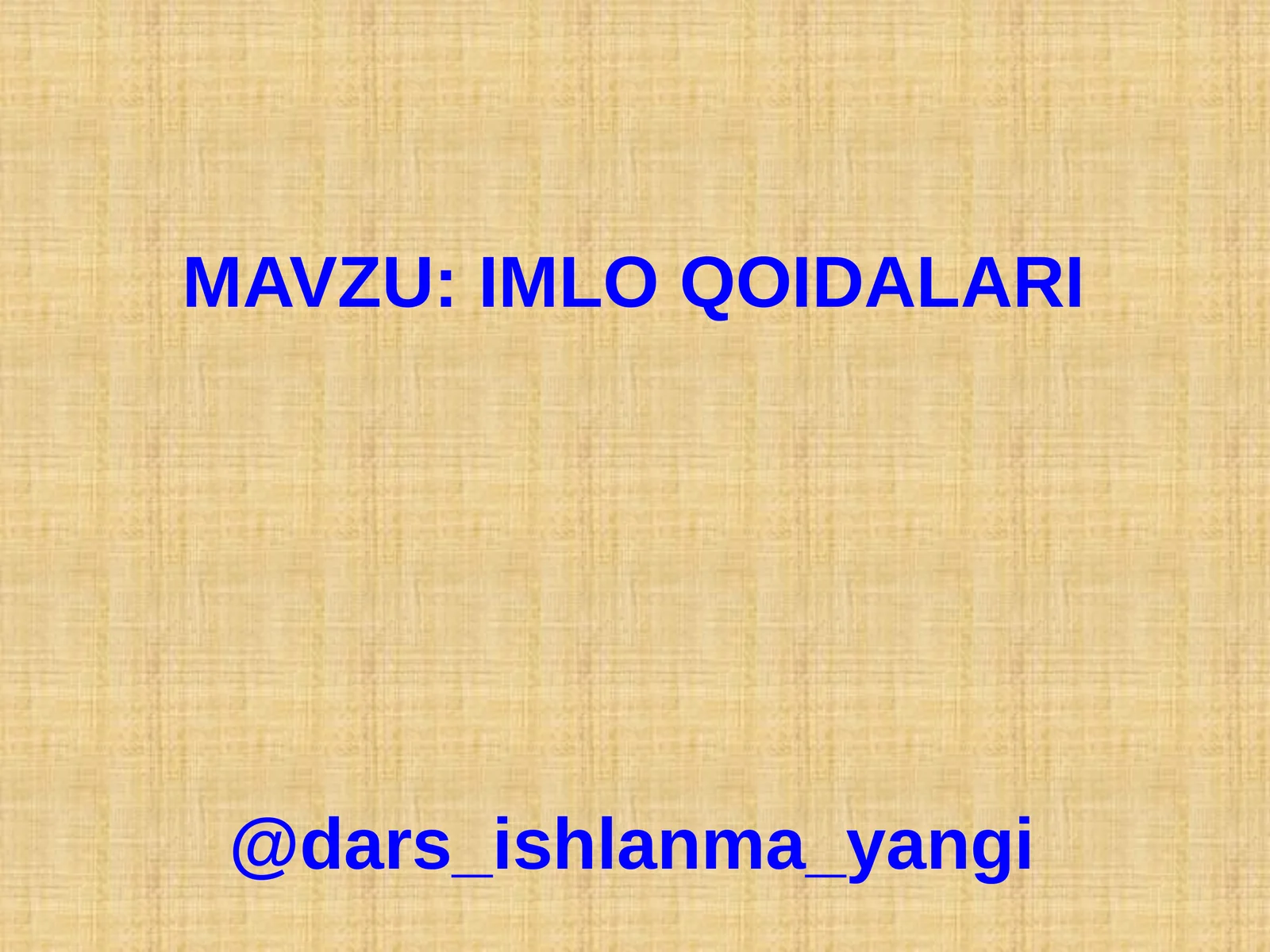 IMLO QOIDALARI