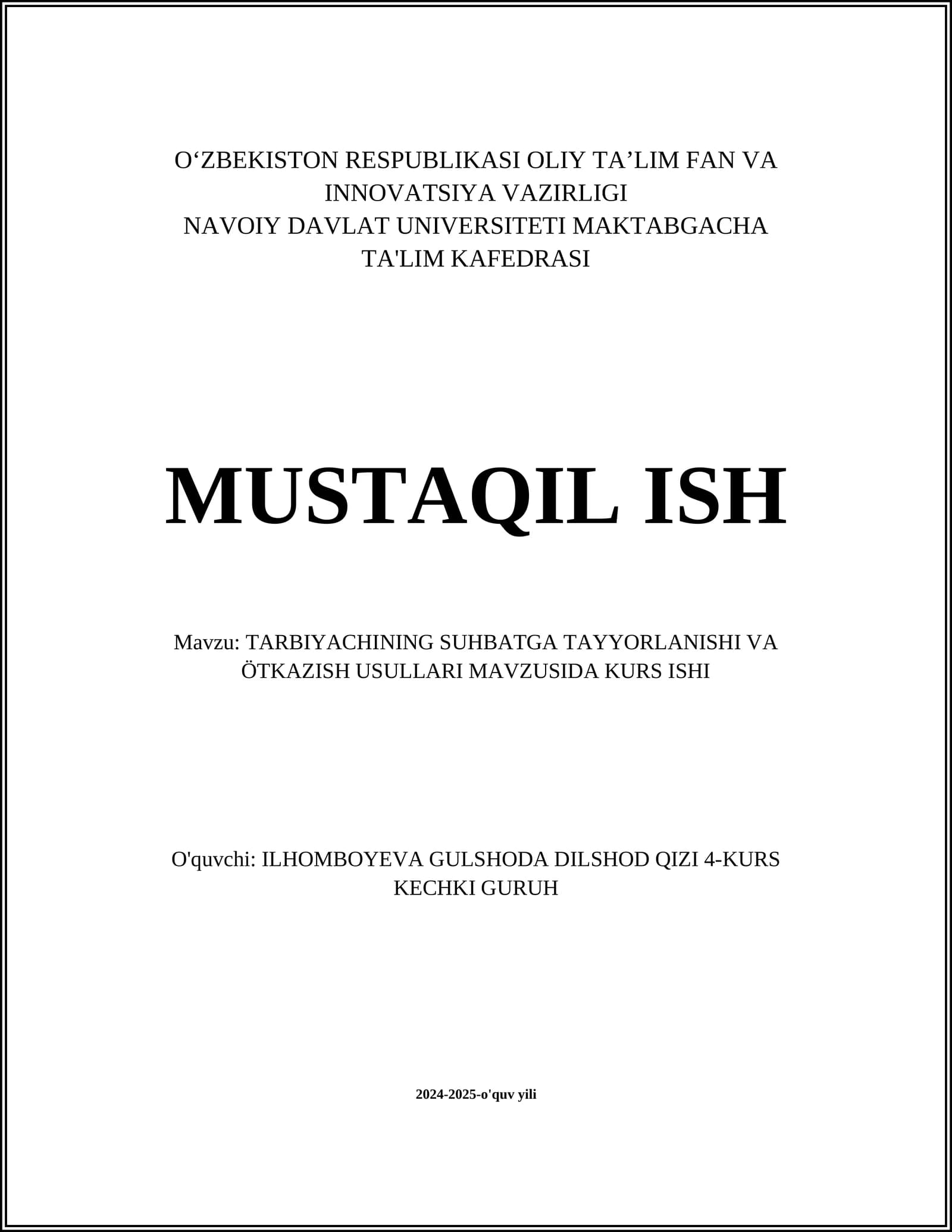 Suhbatga Tayyorlanishning Asosiy Bosqichlari