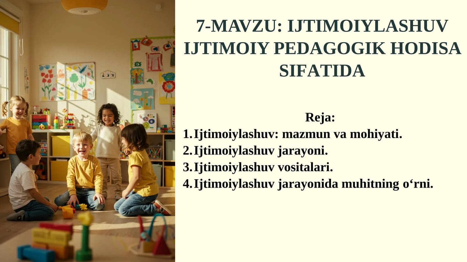 IJTIMОIYLАSHUVIJTIMОIY PЕDАGОGIK HОDISA SIFАTIDА