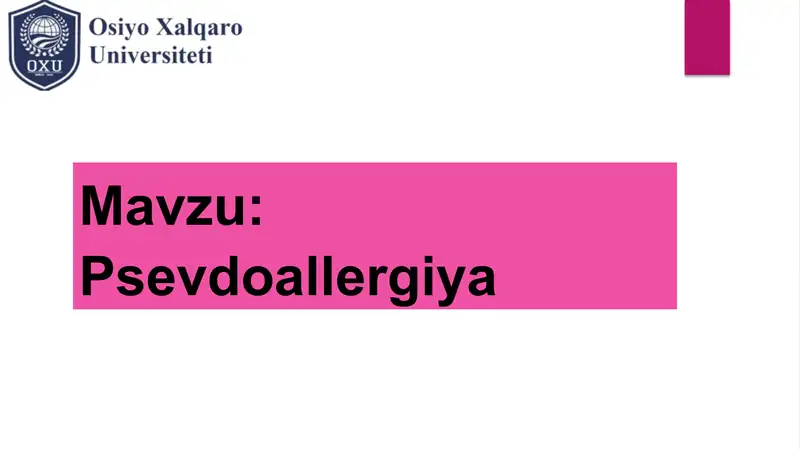 Psevdoallergiya