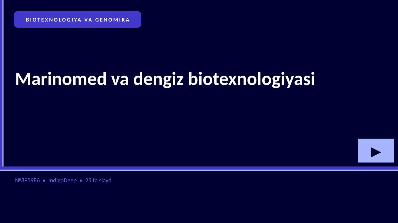 Marinomed va dengiz biotexnologiyasi