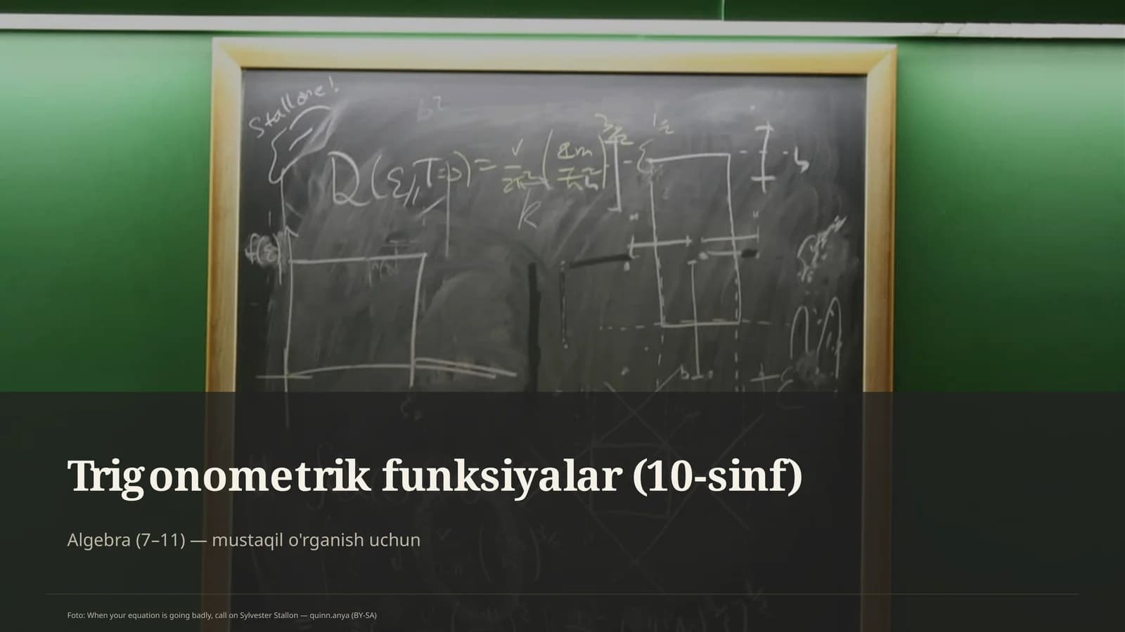 Trigonometrik funksiyalar (10-sinf)