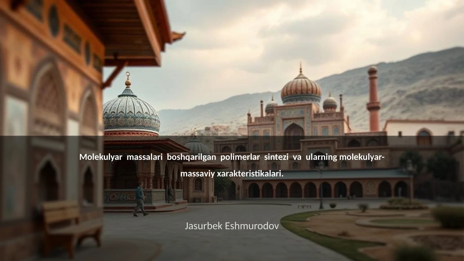 Mоlеkulyar massalari nazorati asoslari