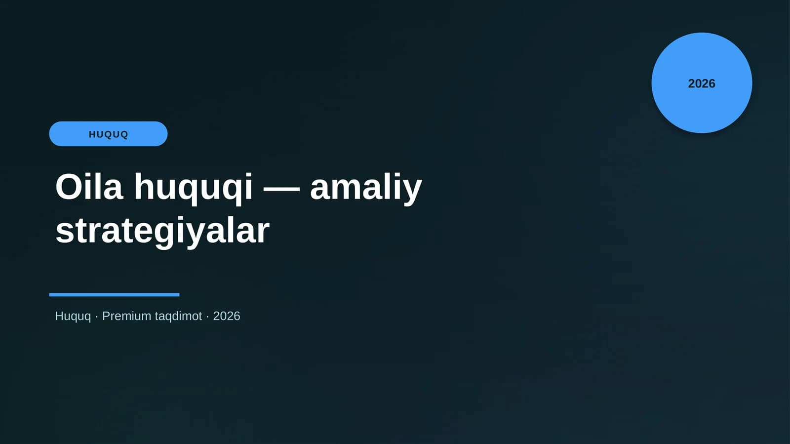 Oila huquqi — amaliy strategiyalar