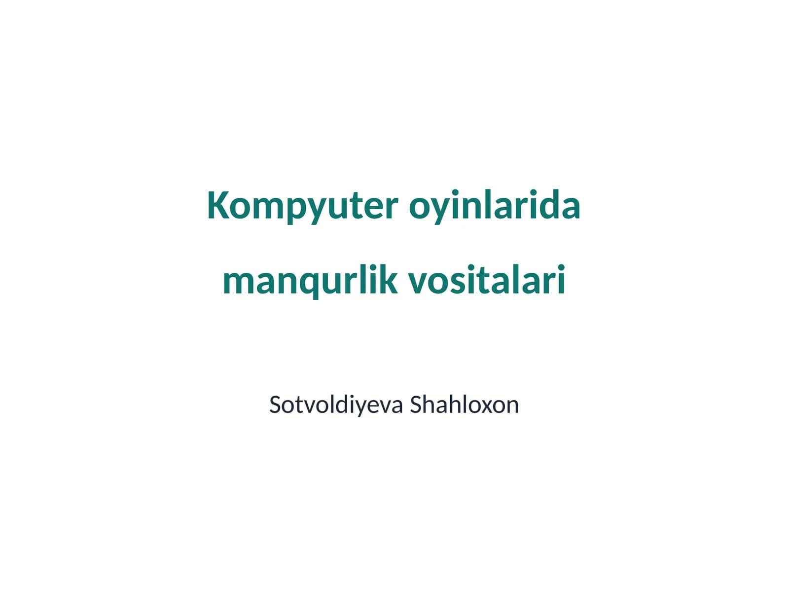 Manqurlik vositalari
