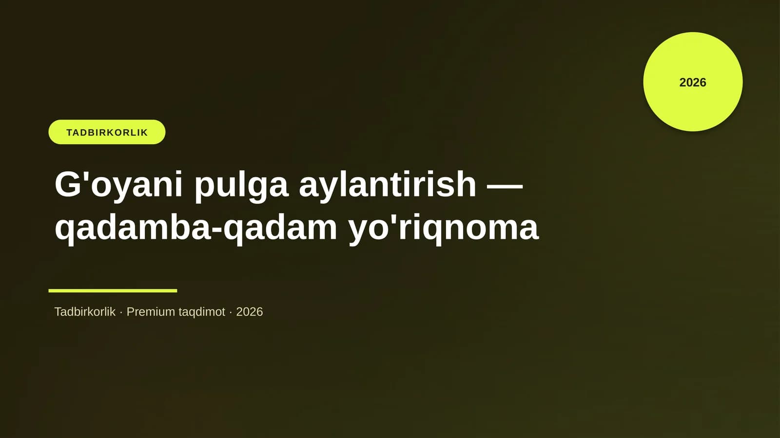 G'oyani pulga aylantirish — qadamba-qadam yo'riqnoma