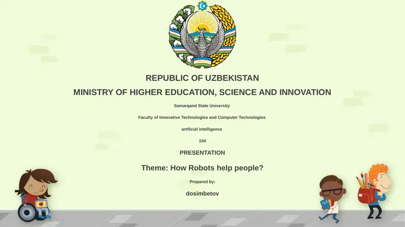 How Robots help people?