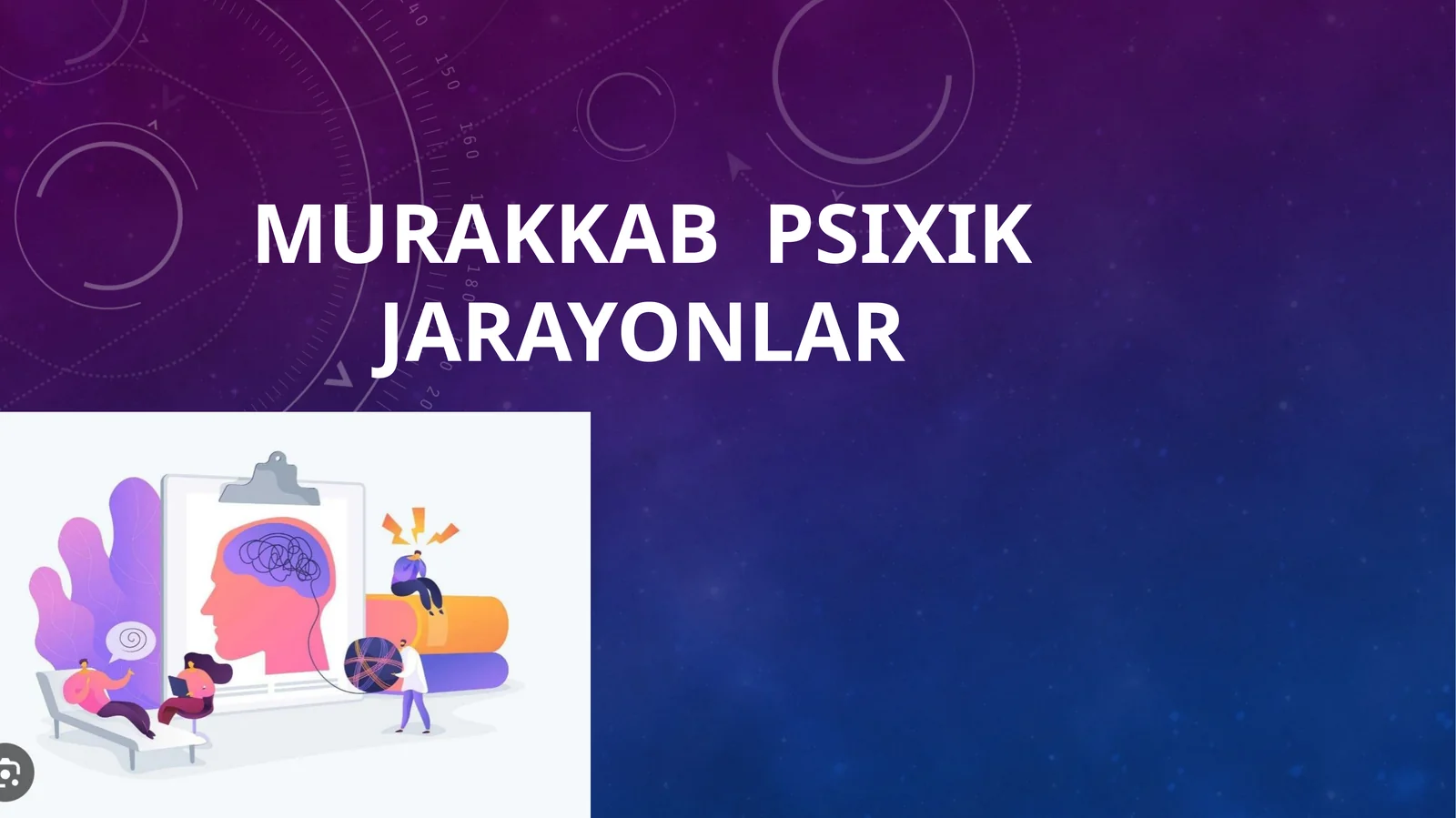 Murakkab psixik  jarayonlar