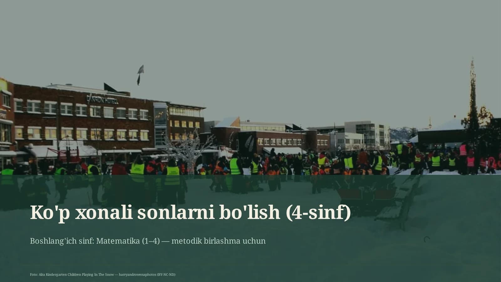 Ko'p xonali sonlarni bo'lish (4-sinf)