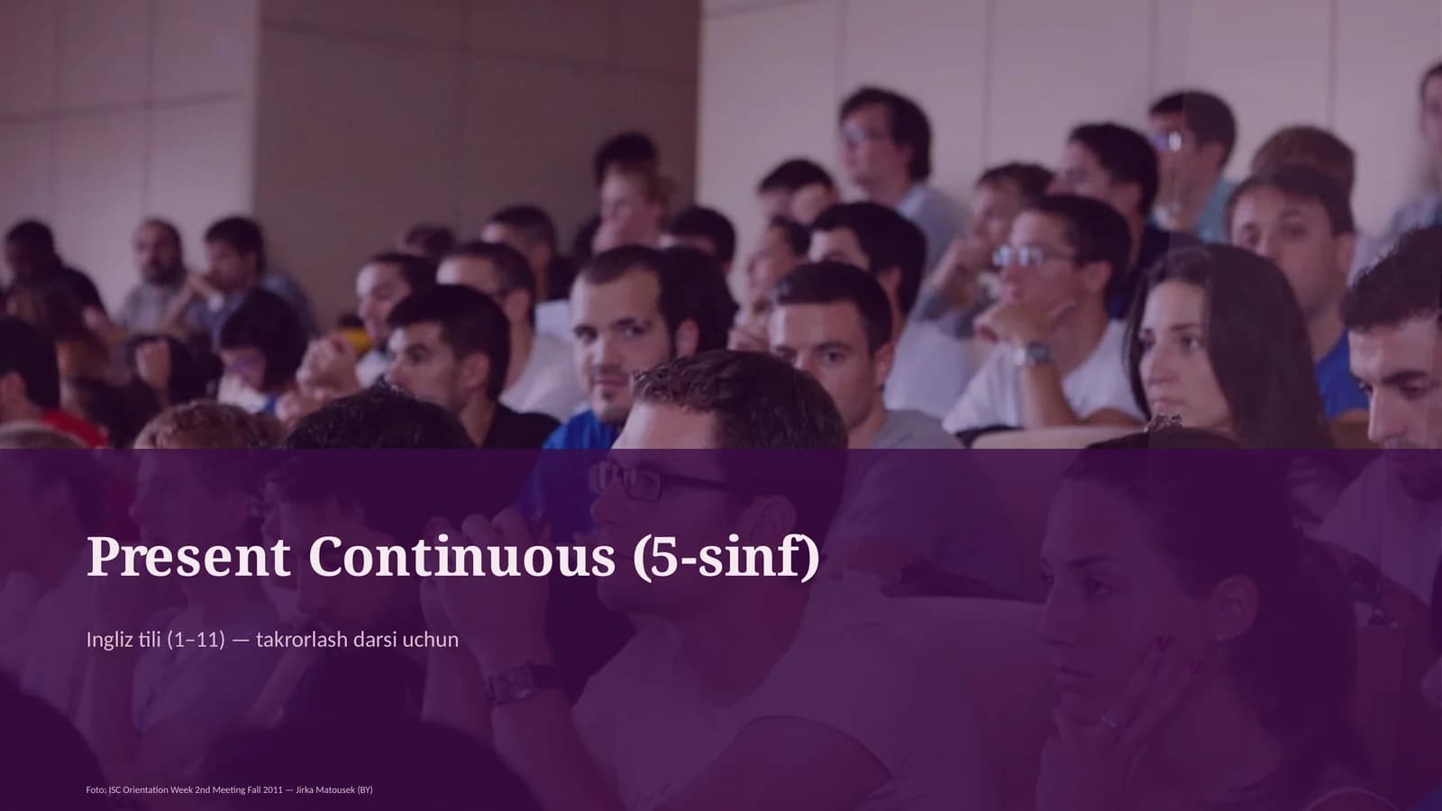 Present Continuous (5-sinf)