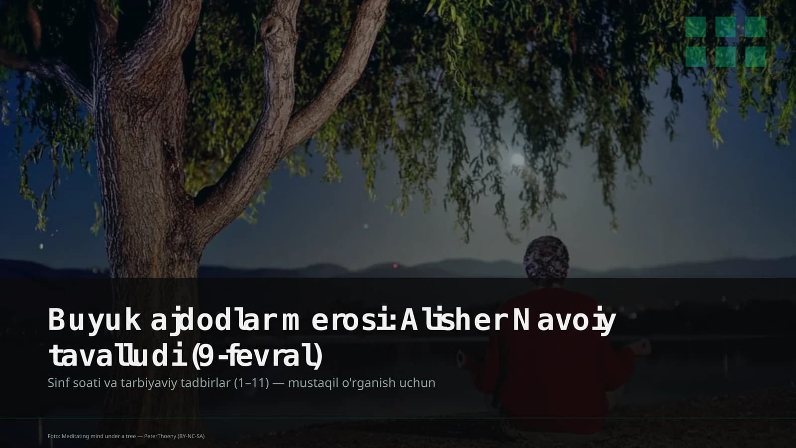Buyuk ajdodlar merosi: Alisher Navoiy tavalludi