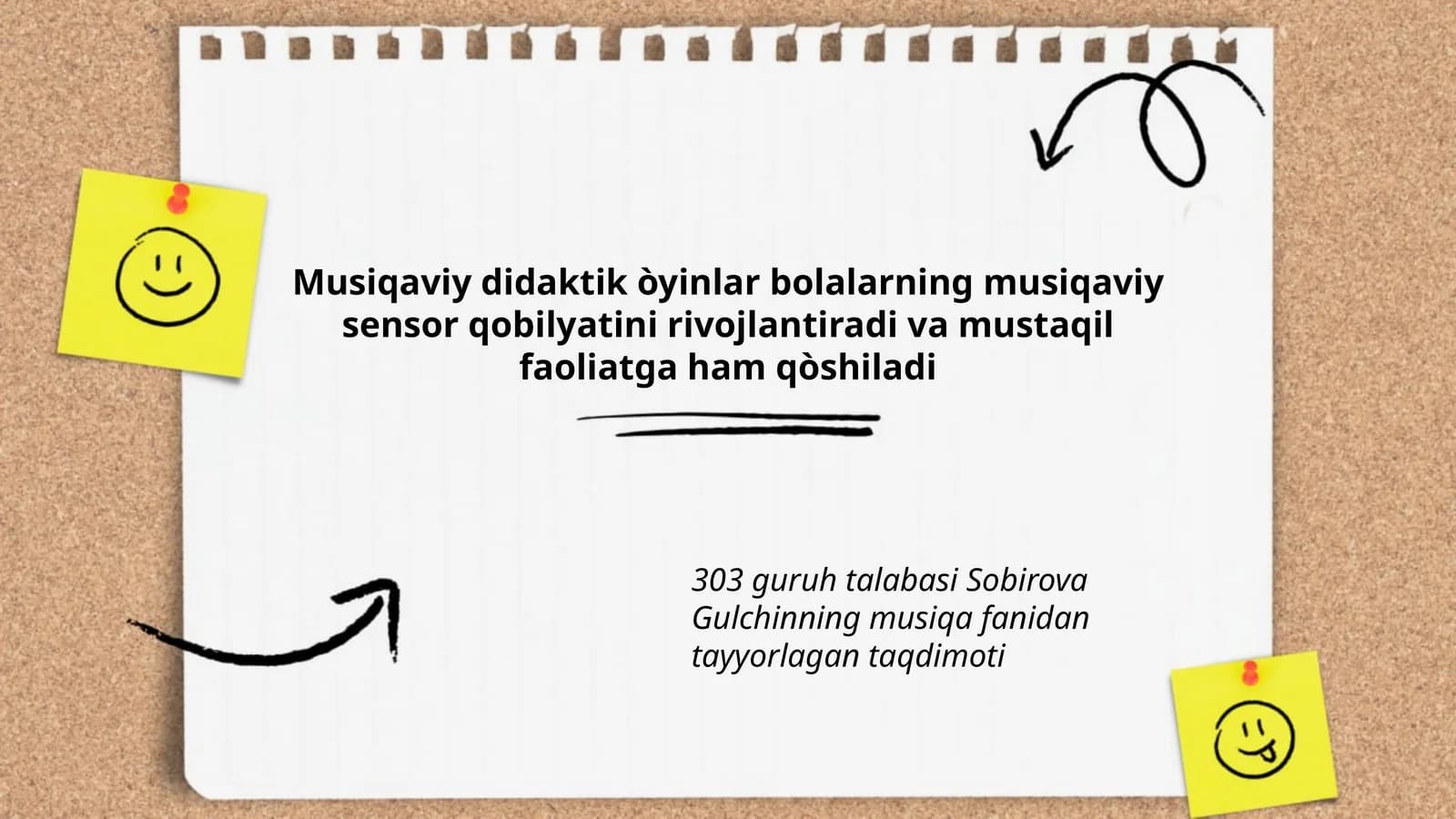 Musiqaviy didaktik òyinlar