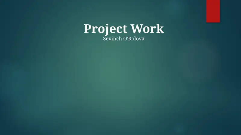 Project Work