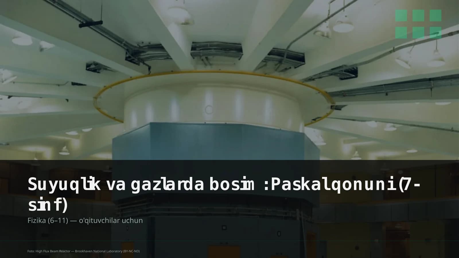 Suyuqlik va gazlarda bosim: Paskal qonuni (7-sinf)