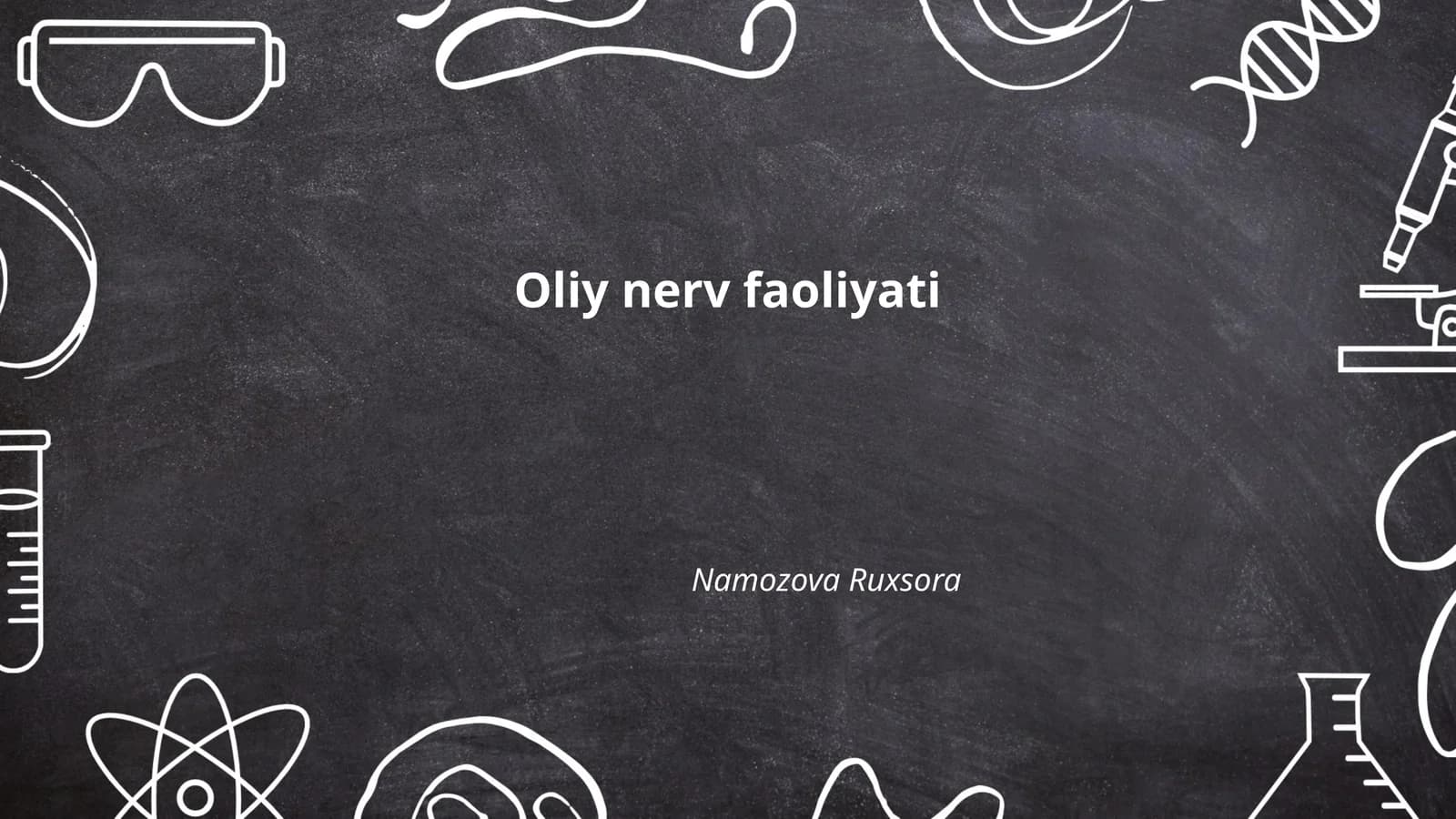 Oliy nerv faoliyati