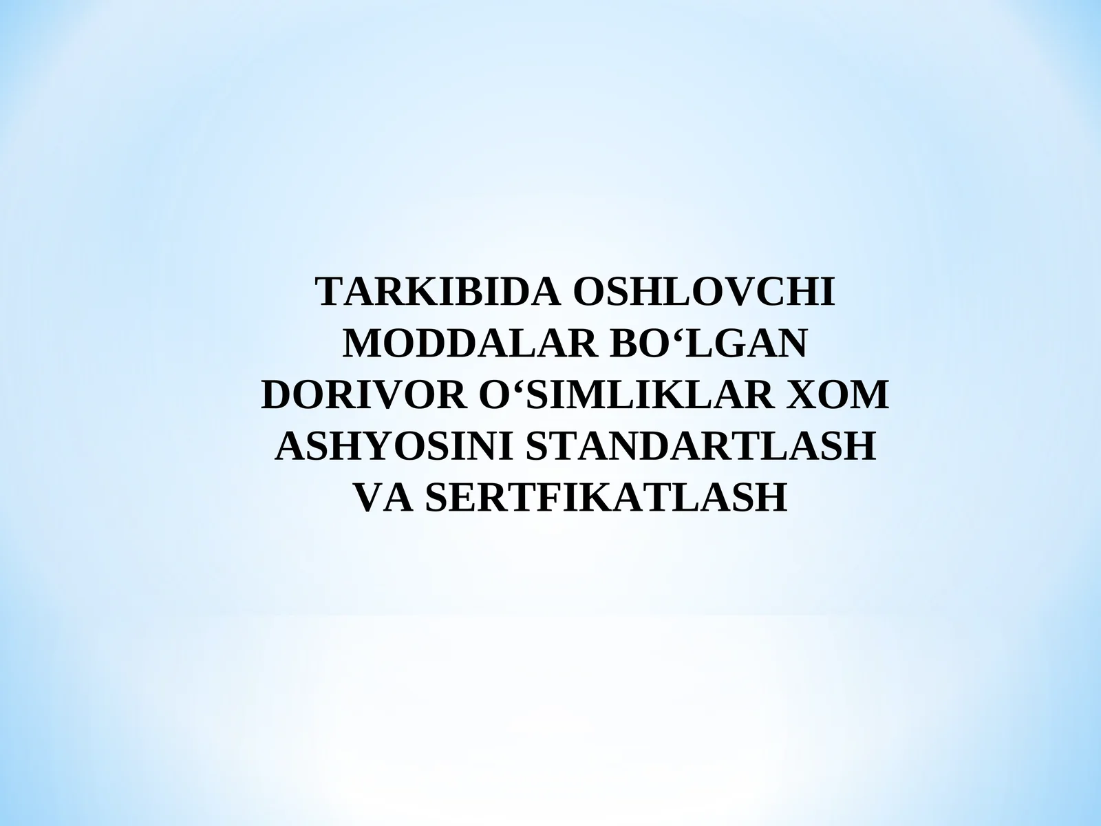 Oshlovchi moddalar