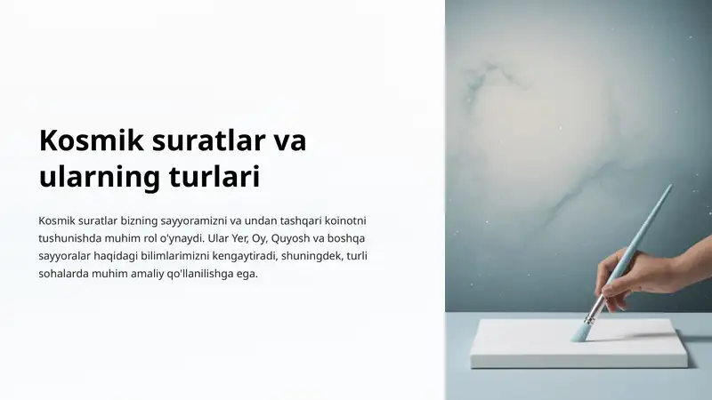Kosmik suratlar va ularning turlari
