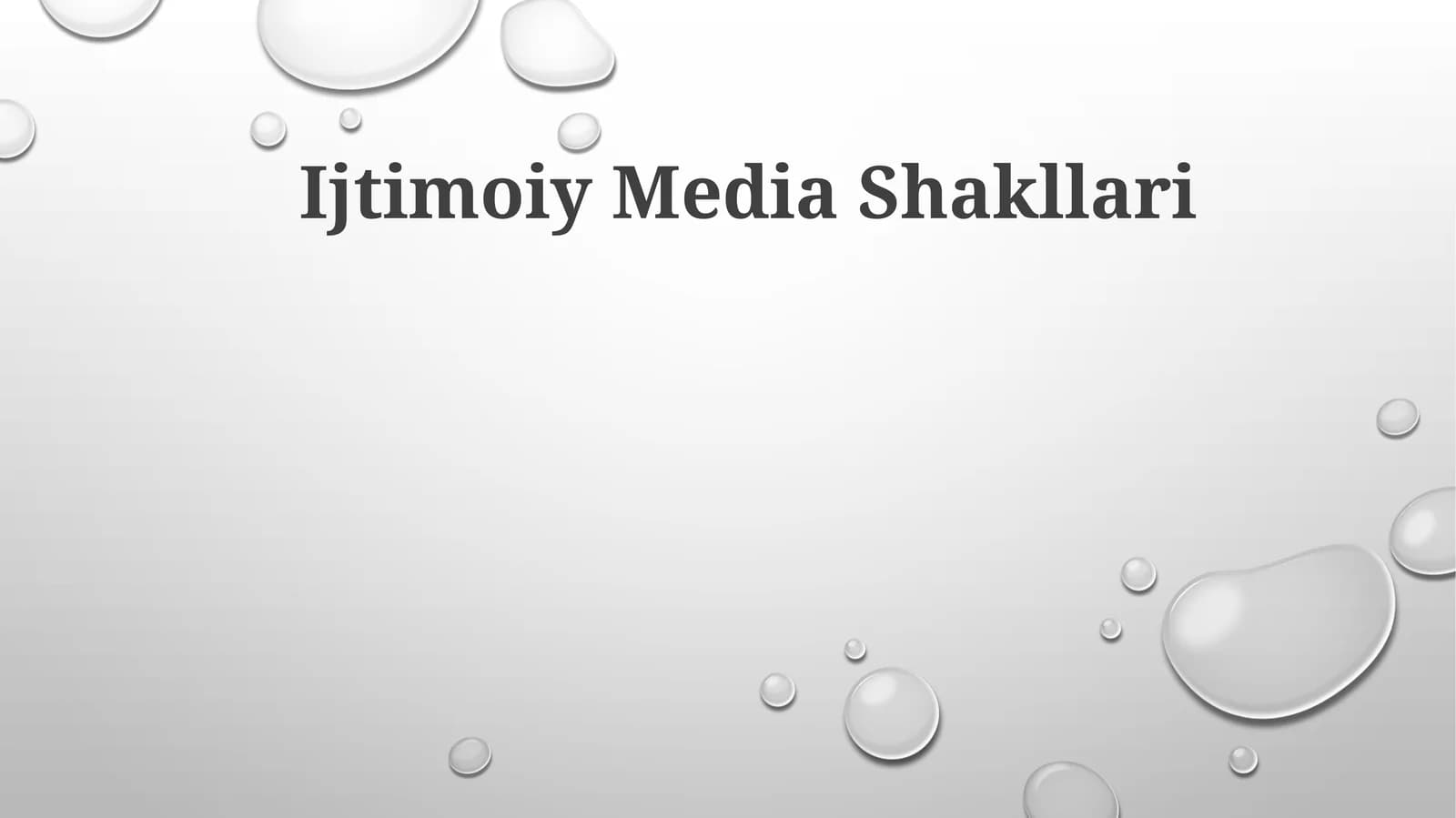 Ijtimoiy Media Shakllari