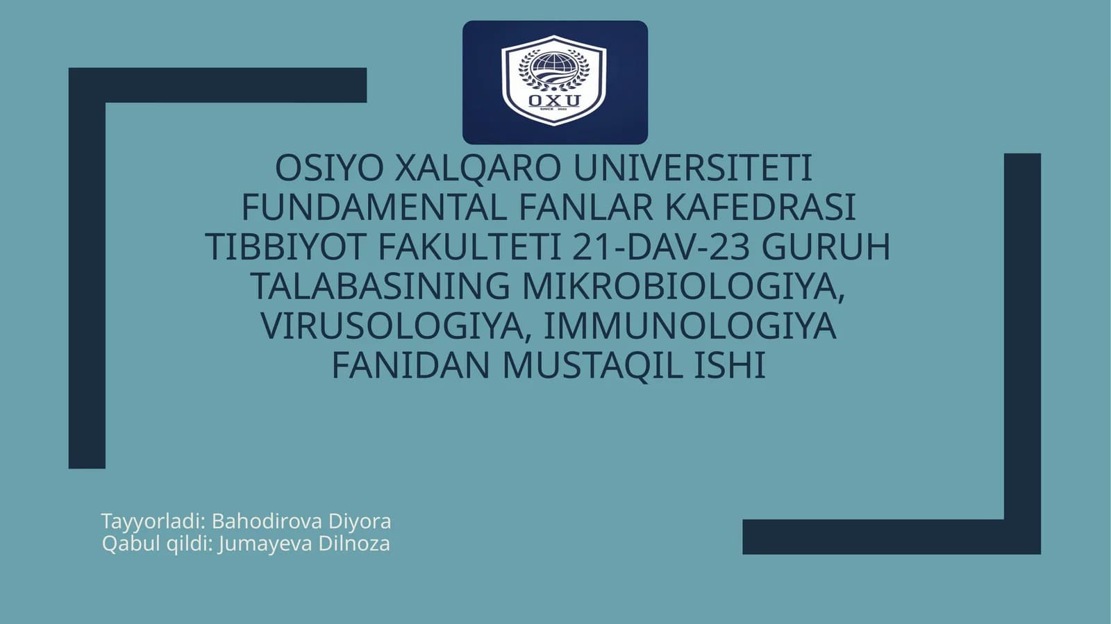 MAVZU: Immunopotolgiya, hozirgi zamon klassifikatsiyasi: tugʻma va orttirilgan immun tanqisligi haqida to'liq mq'lumot