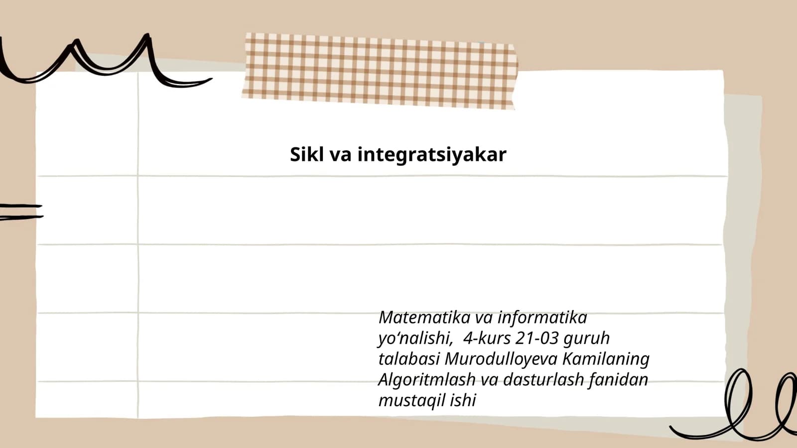 Sikl va integratsiyakar
