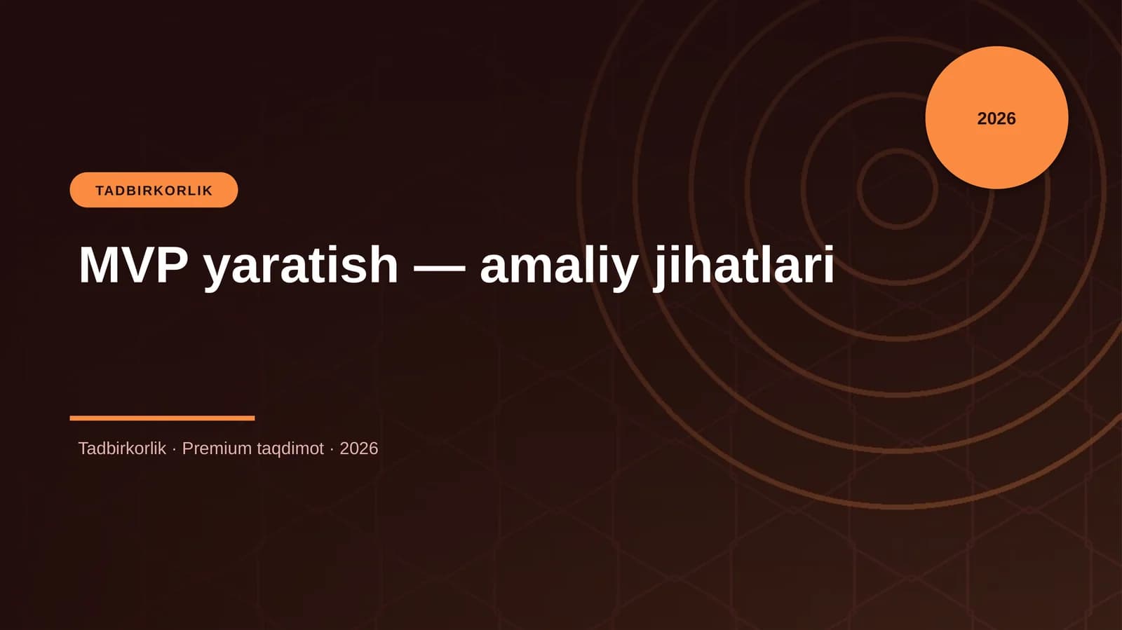 MVP yaratish — amaliy jihatlari