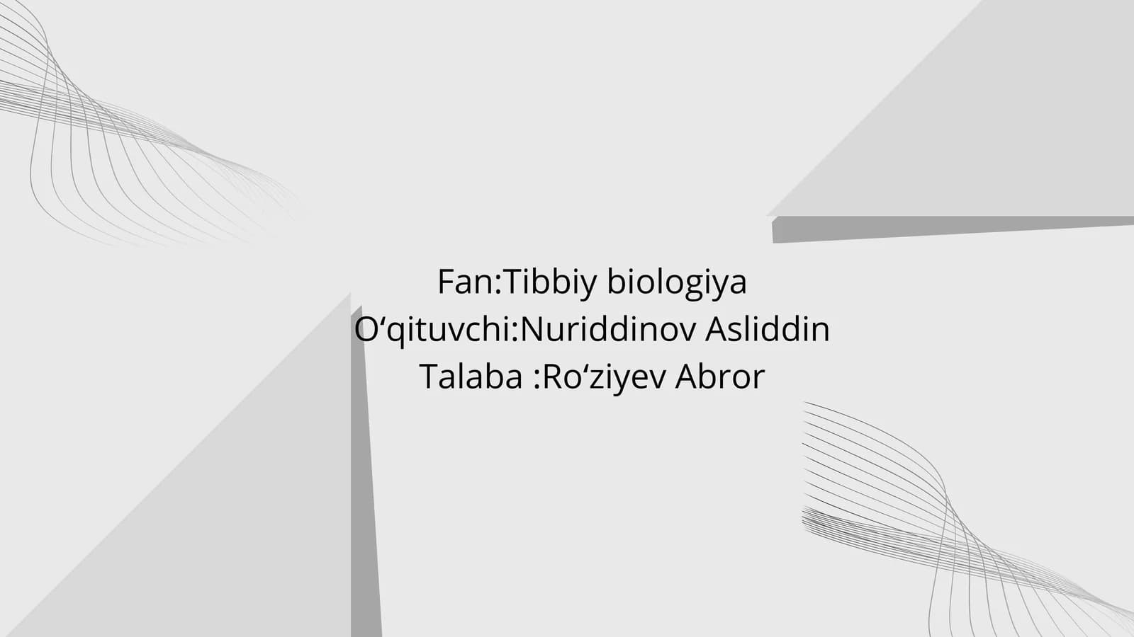 Parazit kasalliklarning diagnostika usullari