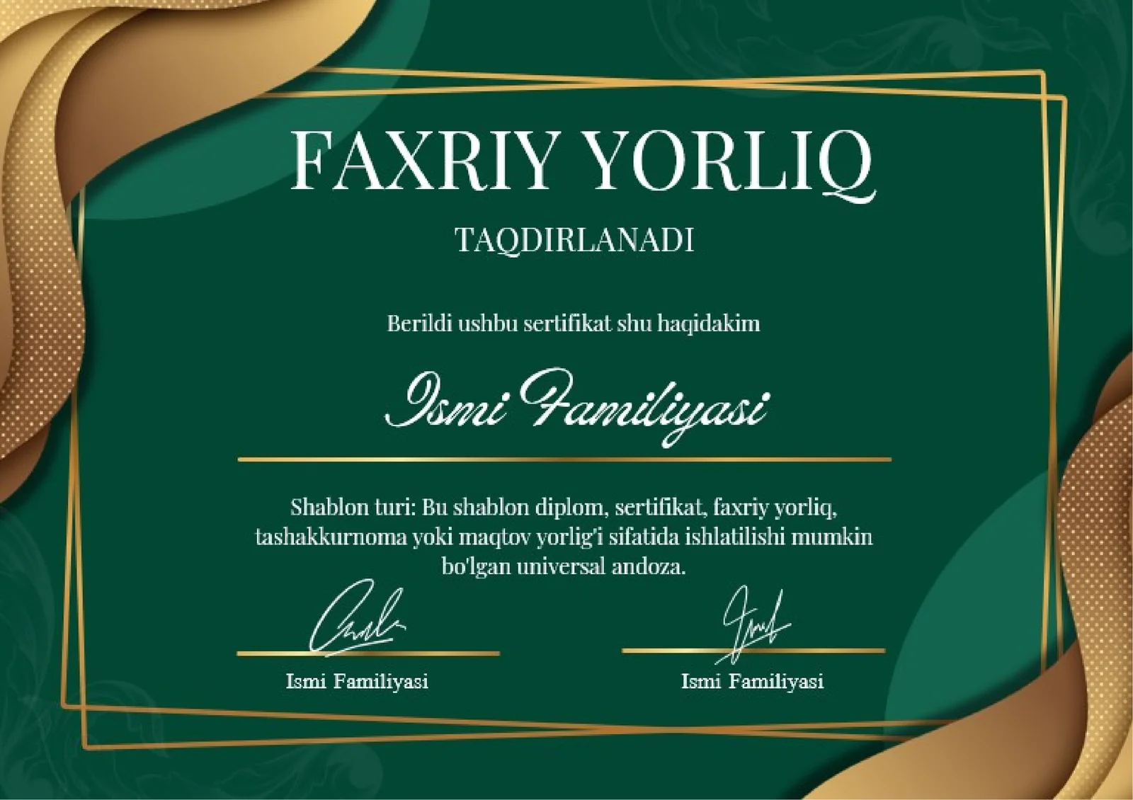 Faxriy Yorliq
