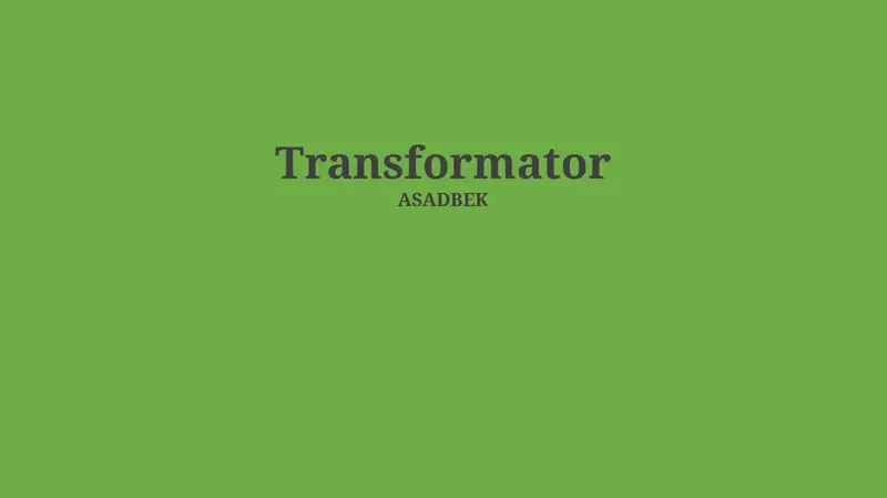 Transformatorlar