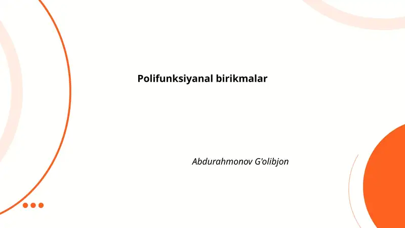 Polifunksiyanal birikmalar