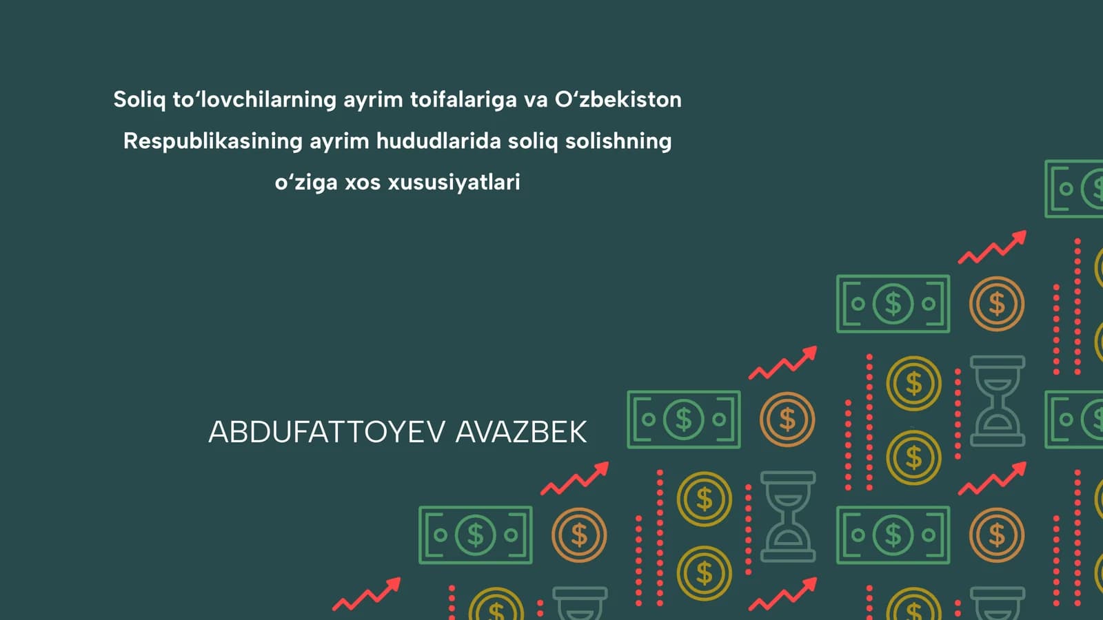 Soliq to‘lovchilarning ayrim toifalariga va O‘zbekiston Respublikasining ayrim hududlarida soliq solishning o‘ziga xos xususiyatlari