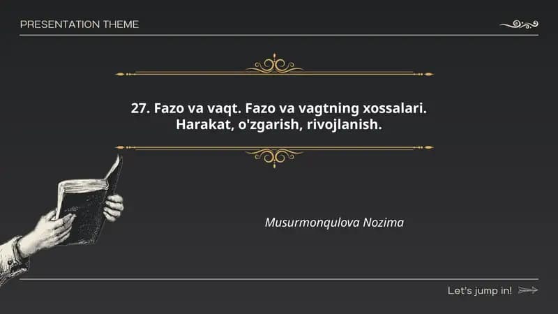 Fazo va vaqt