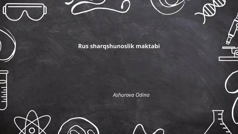 Rus sharqshunoslik maktabi