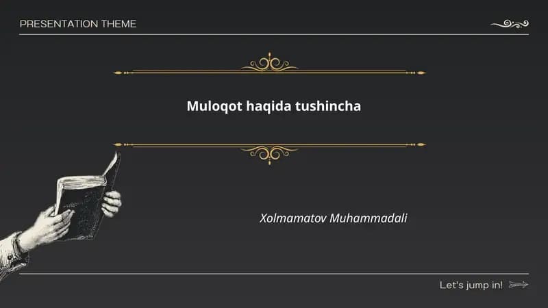 Muloqot haqida tushincha