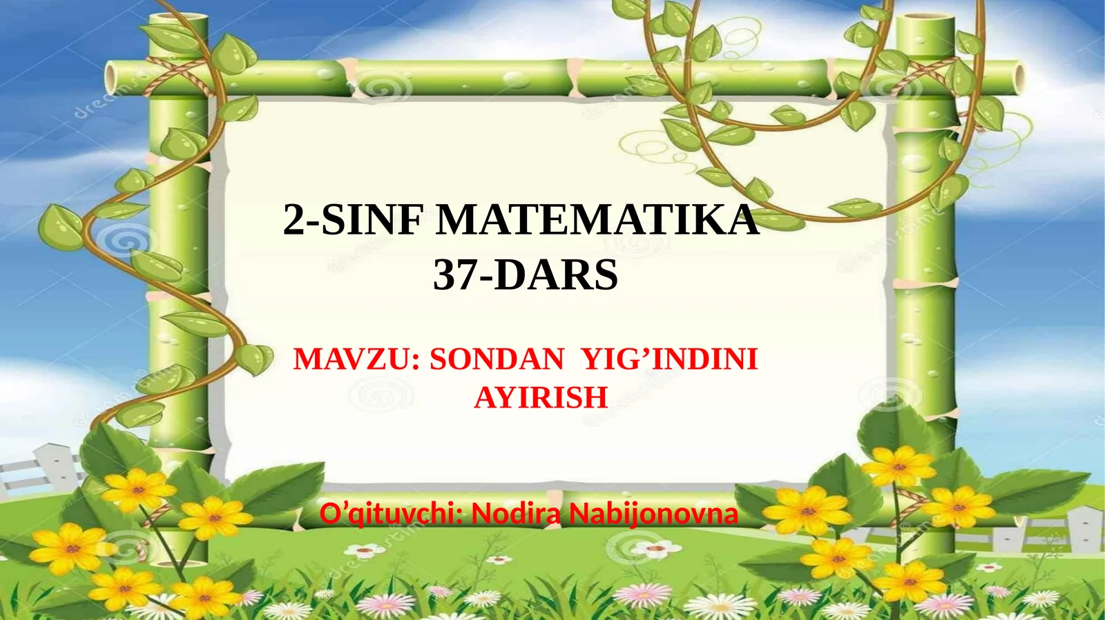 2-SINF MATEMATIKA