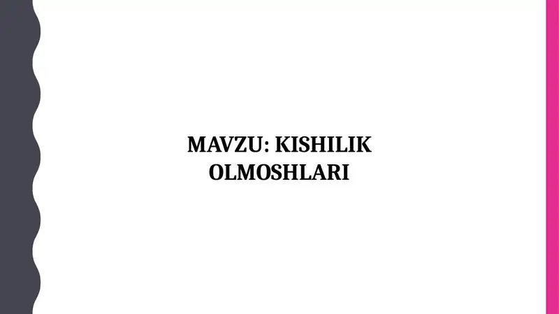 Kishilik Olmoshlari