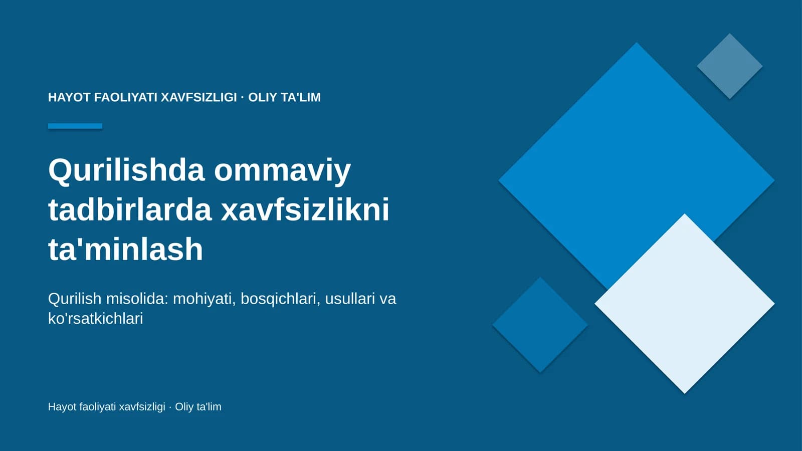 qurilishda ommaviy tadbirlarda xavfsizlikni ta'minlash 2158