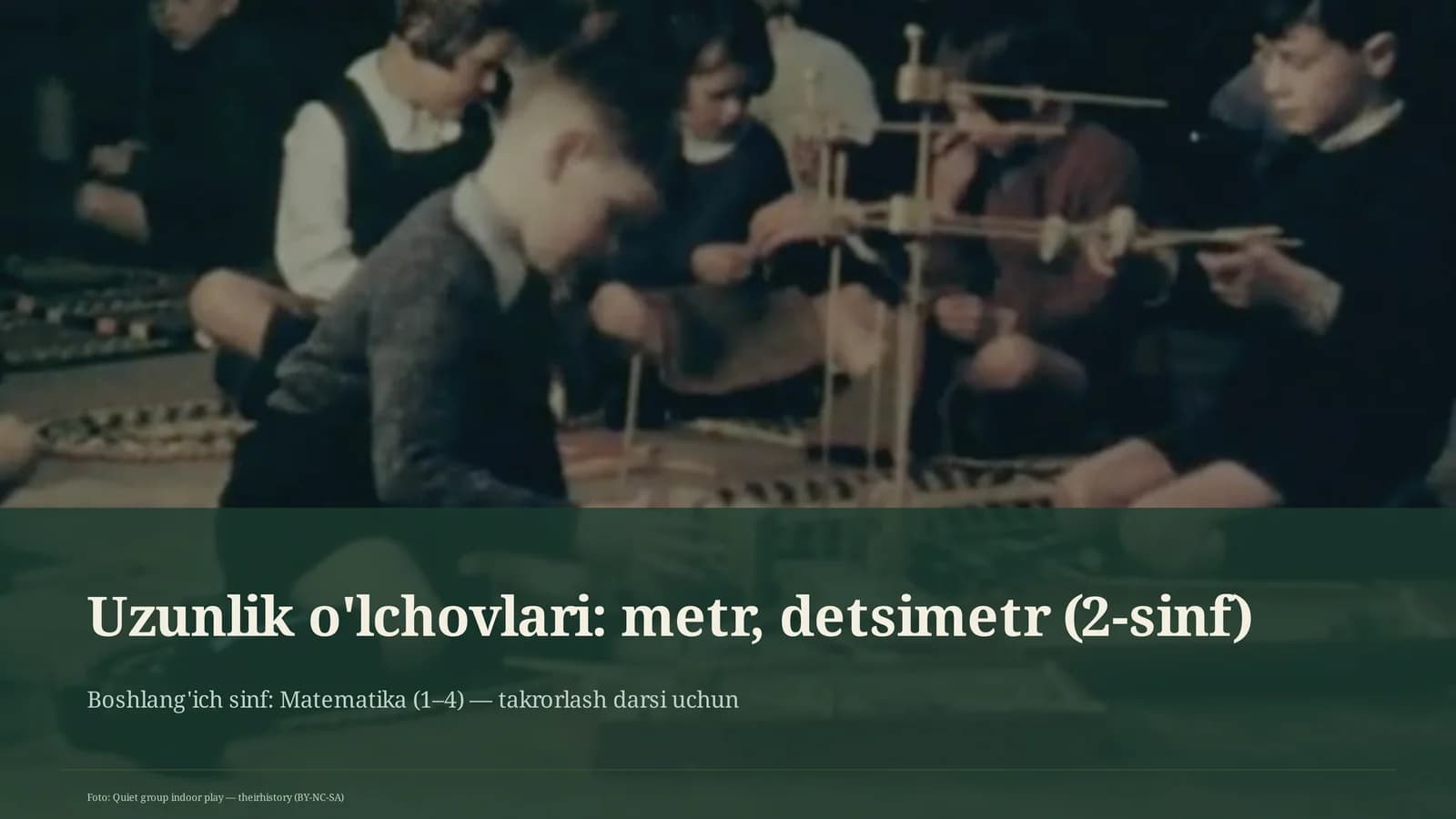 Matematika takrorlash darsi uchun