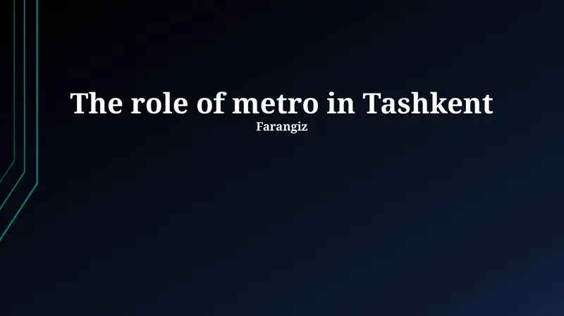 Tashkent Metro