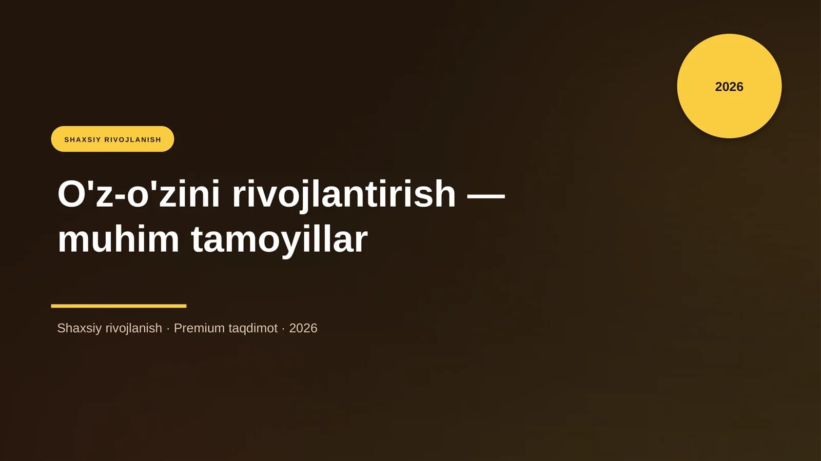 Shaxsiy rivojlanish
