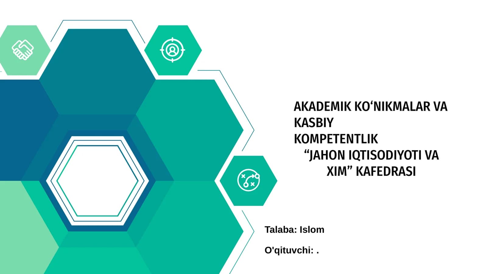 Akademik ko‘nikmalar va kasbiy kompetentlik