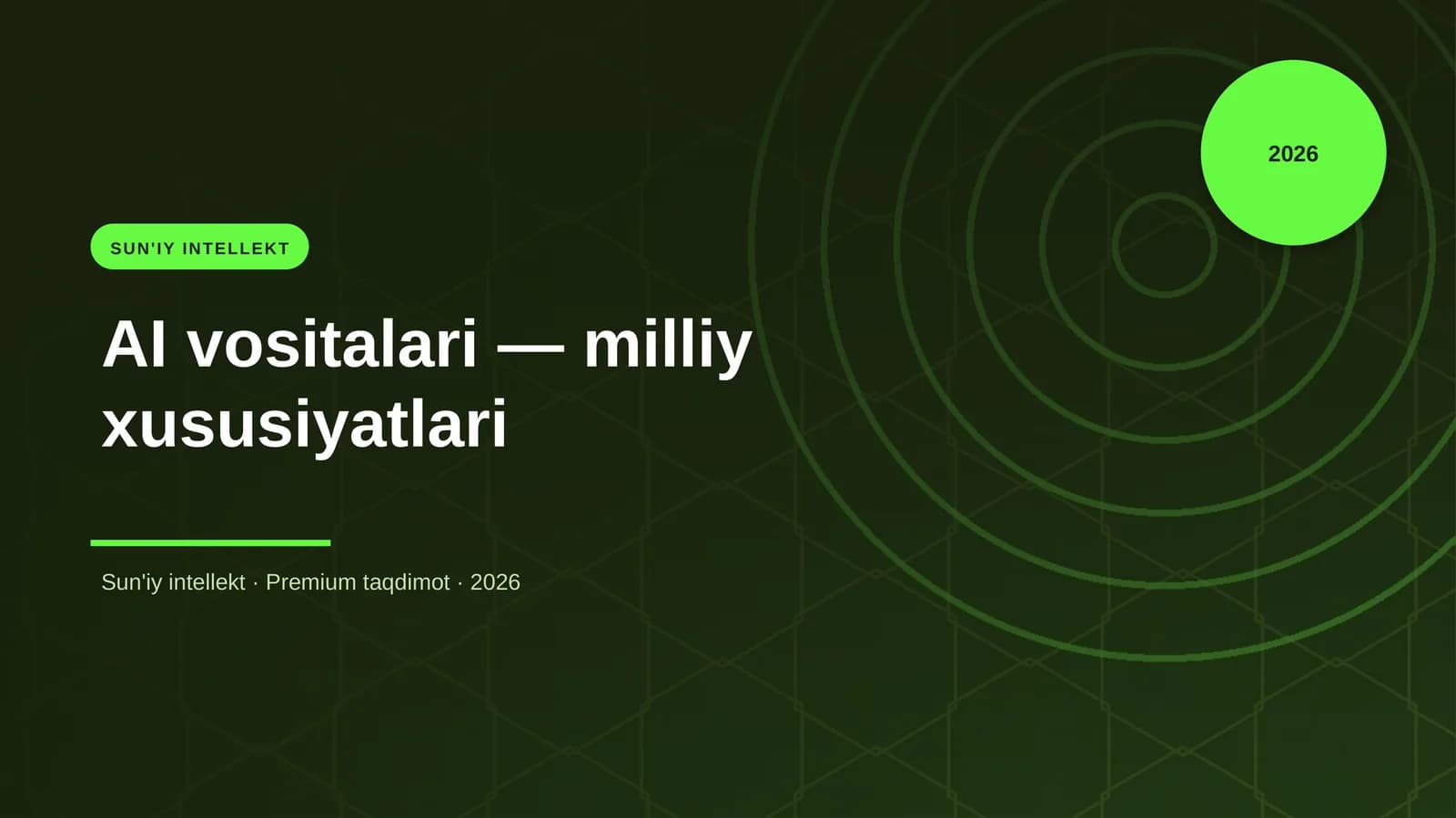 AI vositalari — milliy xususiyatlari