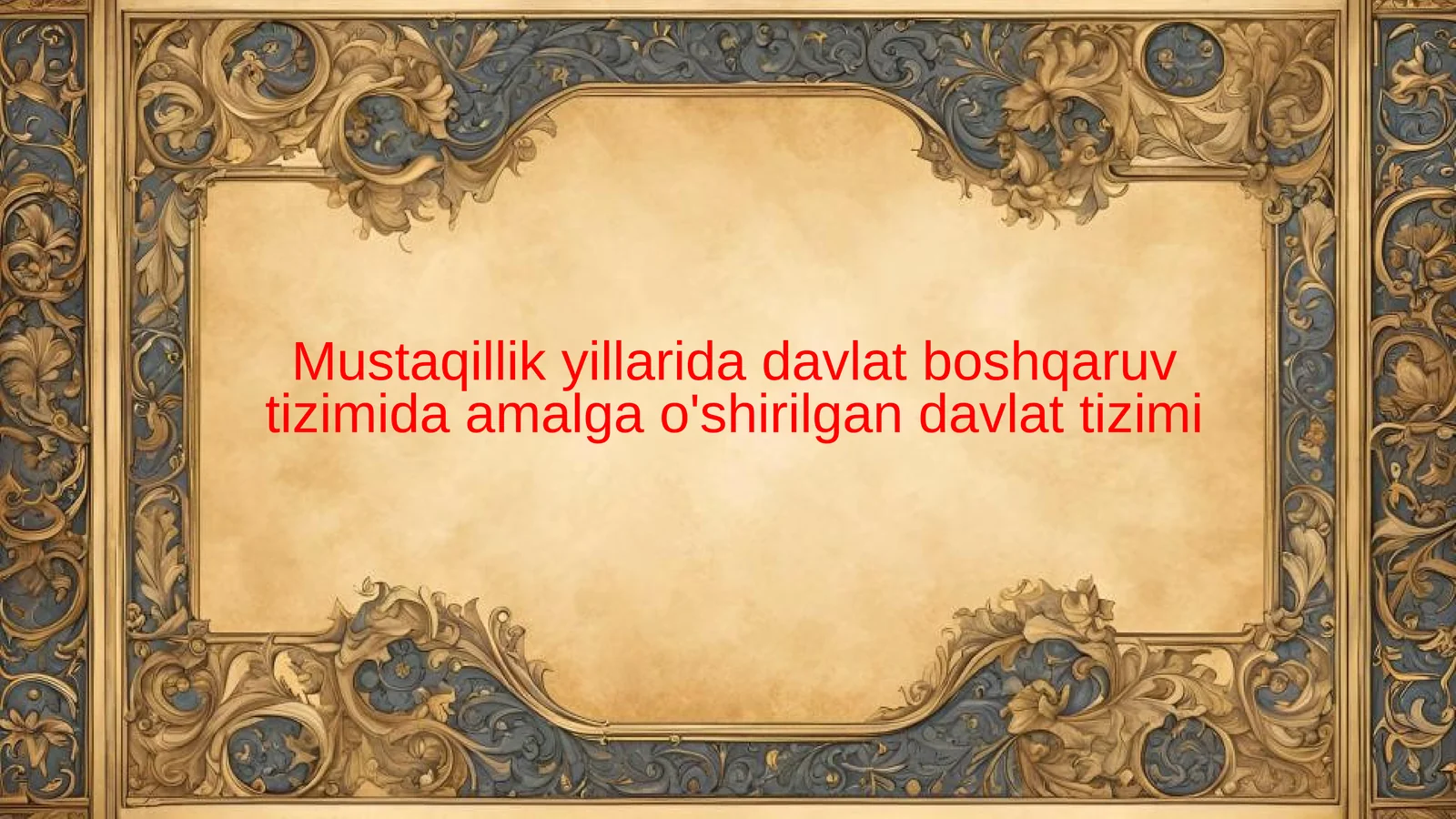 Davlat Tizimi
