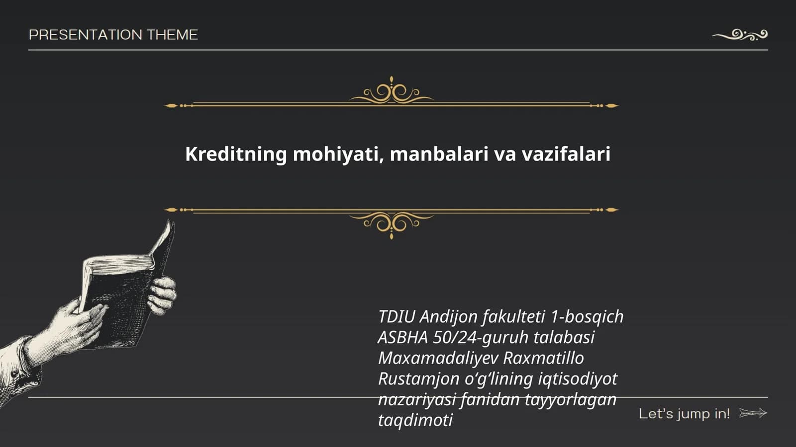 Kreditning mohiyati, manbalari va vazifalari