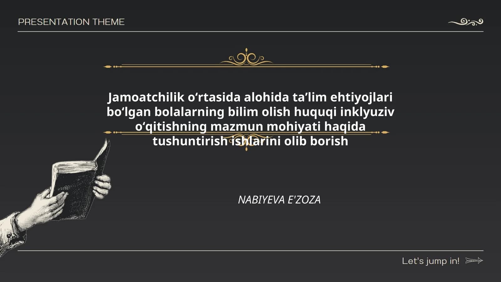 NABIYEVA E'ZOZA