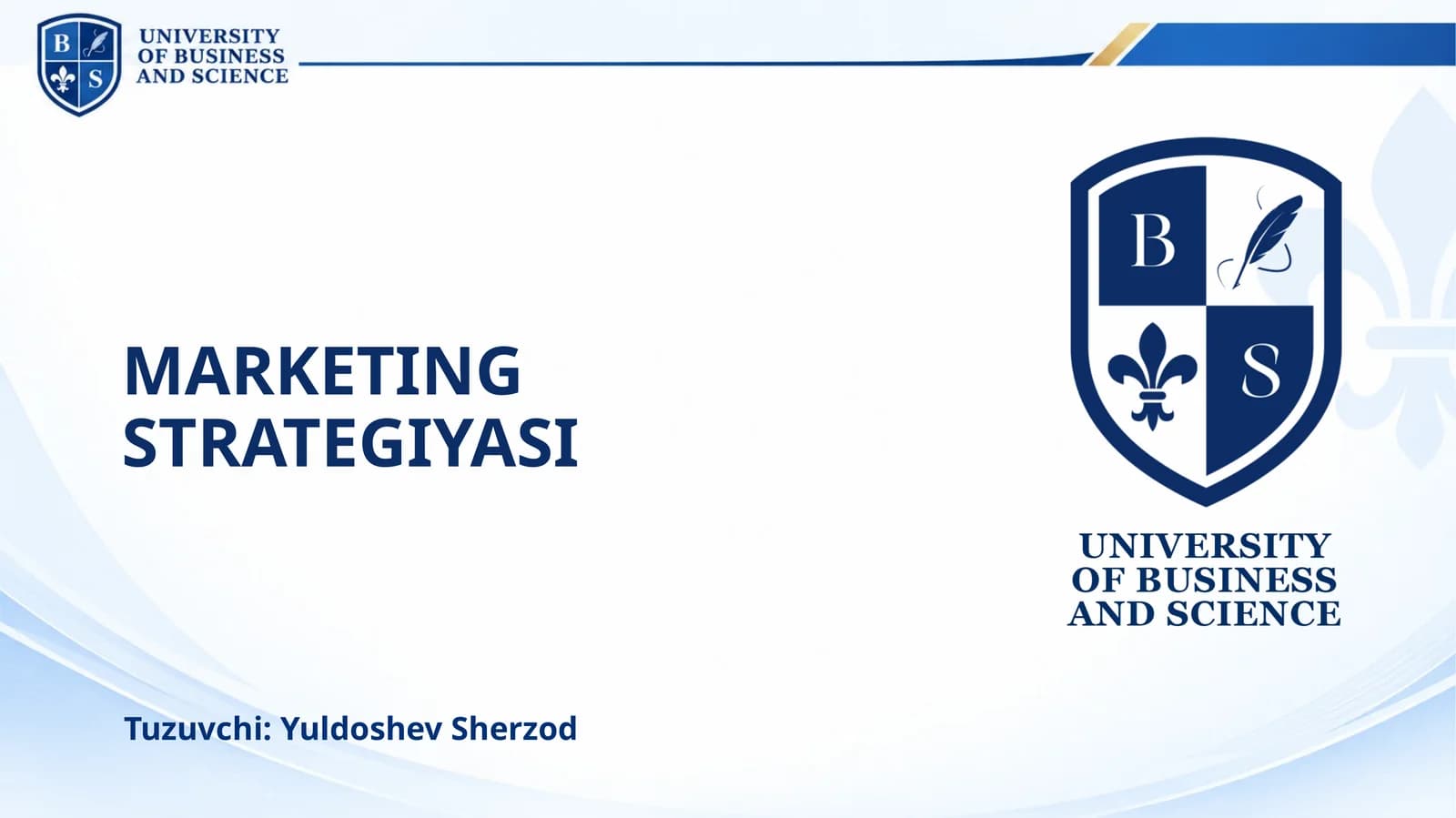 MARKETING STRATEGIYASI