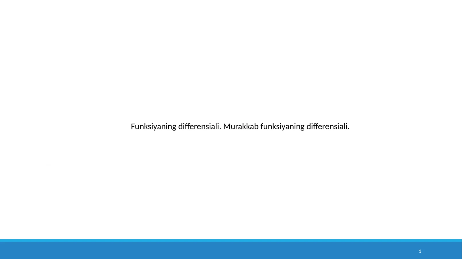 Funksiyaning differensiali