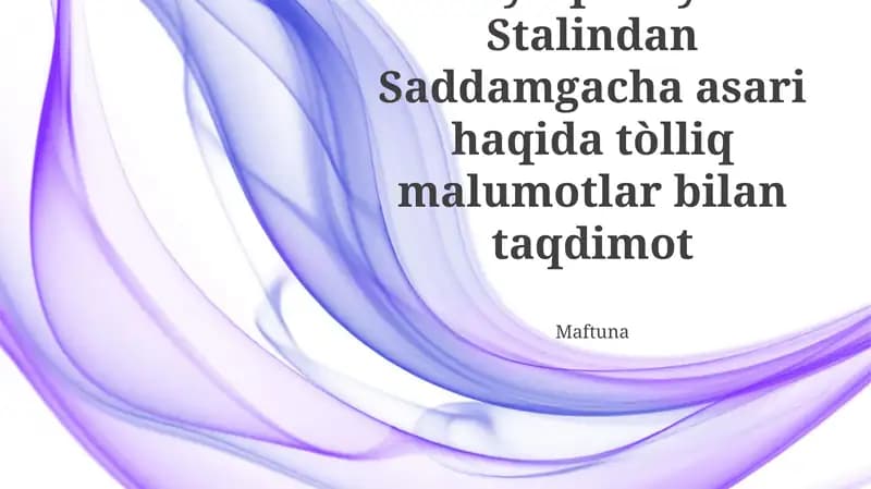 Skut Syuqasti Yoxud Stalindan Saddamgacha