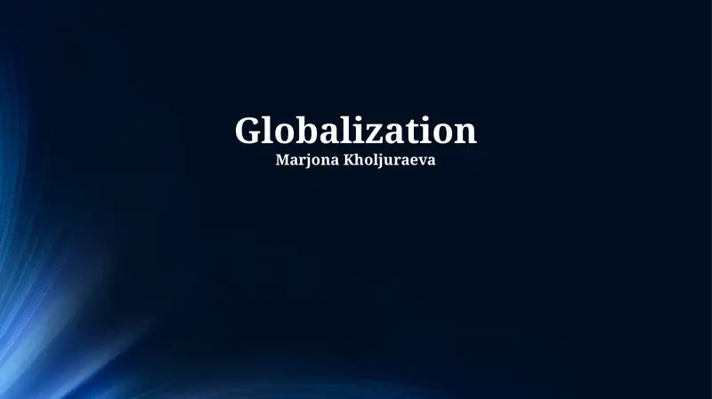 Globalization
