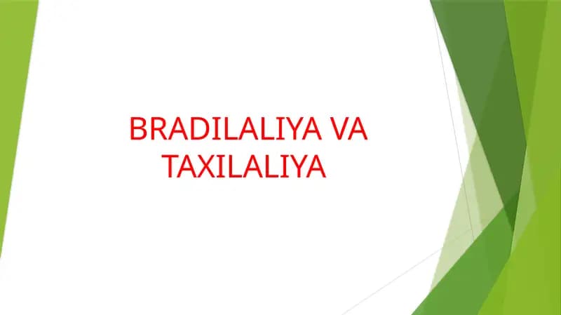 BRADILALIYA VA TAXILALIYA