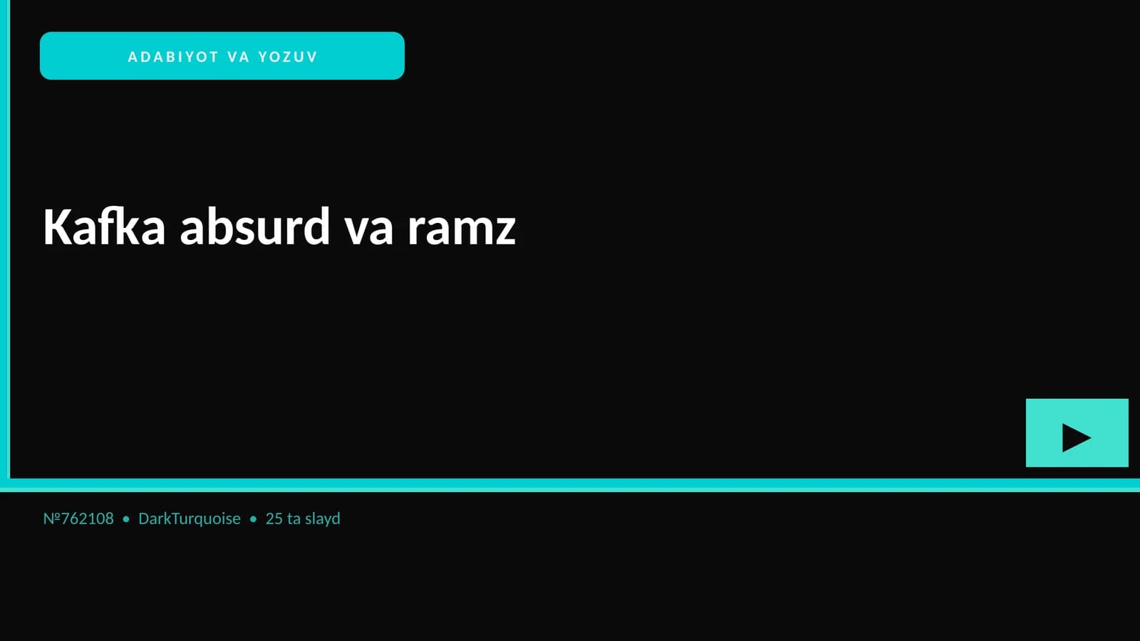 Kafka absurd va ramz